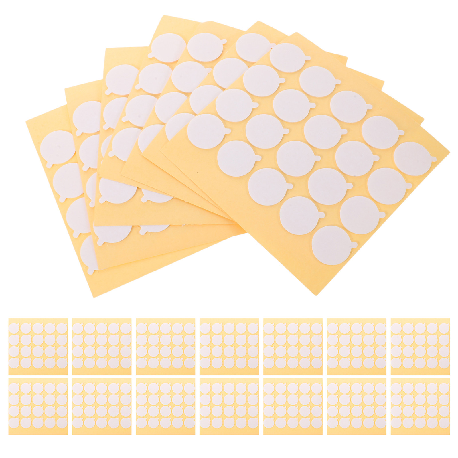 Adhesive Dot Wick - 800個入り ウィックスティッキータブ 両面耐熱接着ドット DIY製作用品 20mm丸型