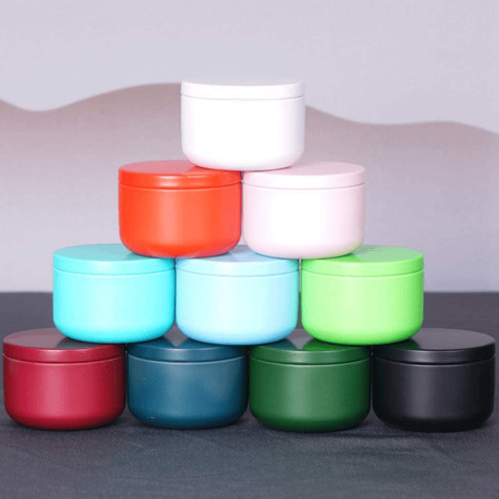 Candle Making Jars - 密閉型ティー缶,気密プレート付き容器,ミニポータブルコンテナ,コーヒースパイス,ジュエリー製造用