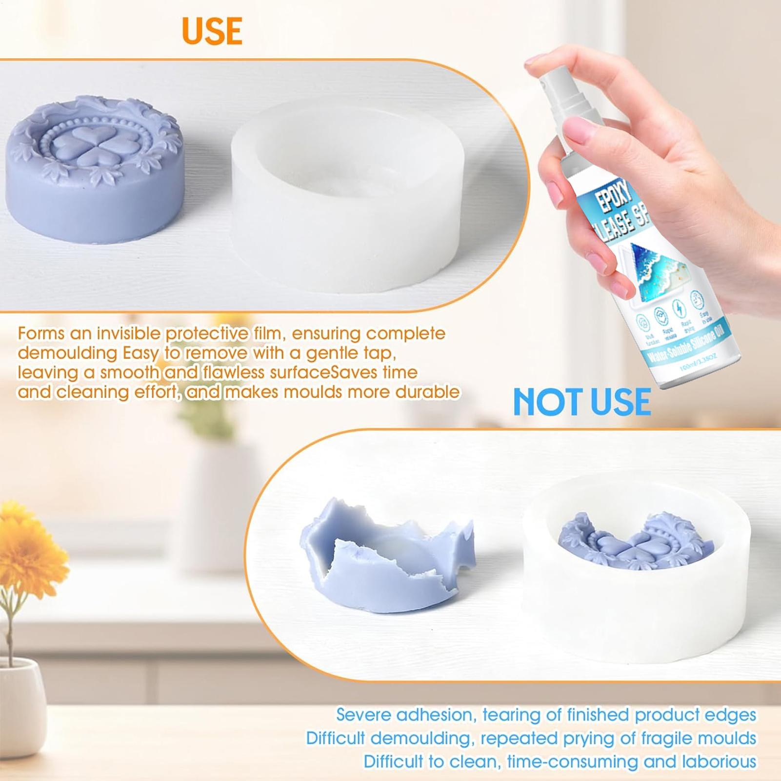シリコンリリーススプレー エポキシリリーススプレー 強力な型 - Candle Making Tools のレビューと価格