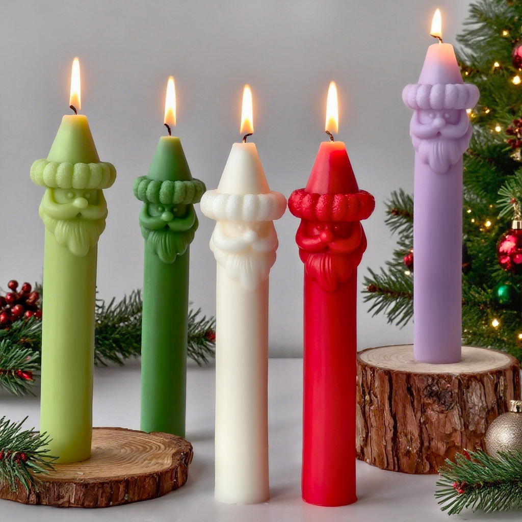 クリスマスサンタひげロングスティックシリコーン型クリスマス装 - Xmas Candle Making のレビューと価格