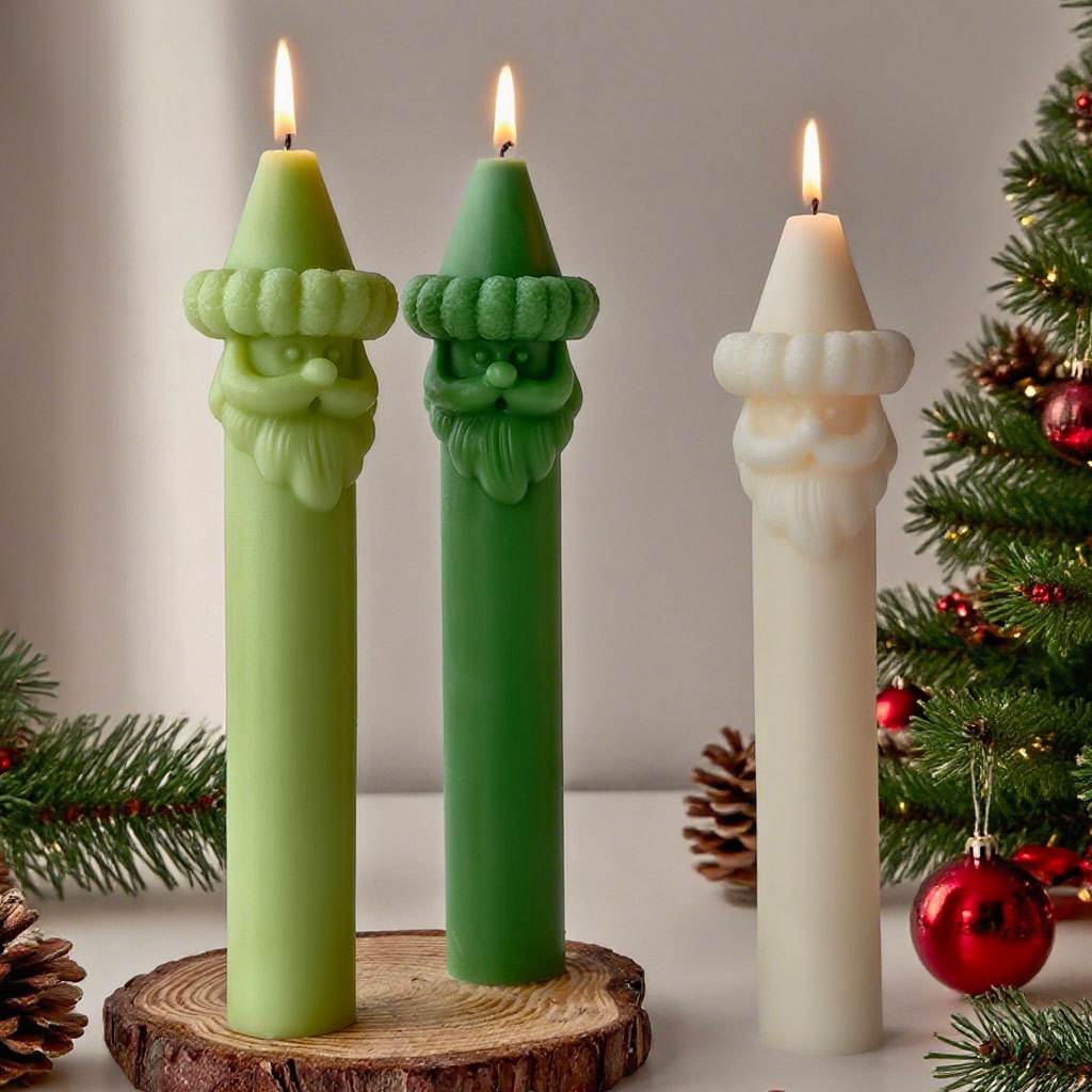 クリスマスサンタひげロングスティックシリコーン型クリスマス装 - Xmas Candle Making のレビューと価格
