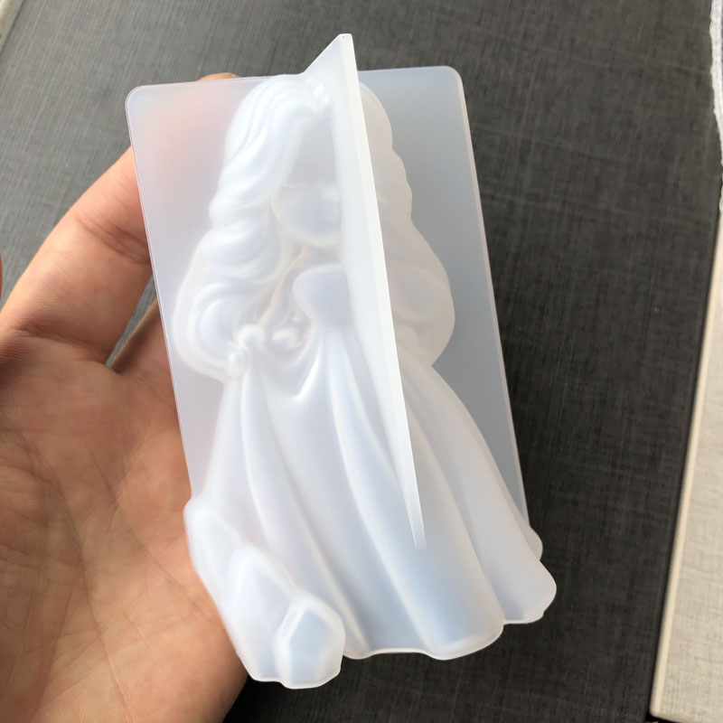 3D かわいいプリンセスシリコーンキャンドルモールド天使の女 - Candle Making Tools のレビューと価格