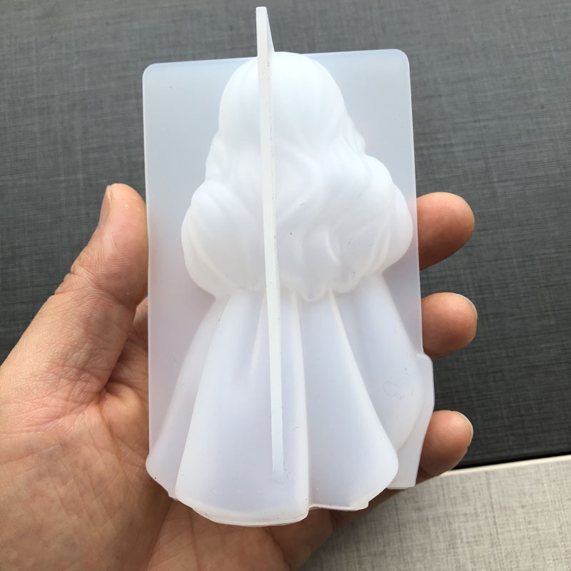 3D かわいいプリンセスシリコーンキャンドルモールド天使の女 - Candle Making Tools のレビューと価格