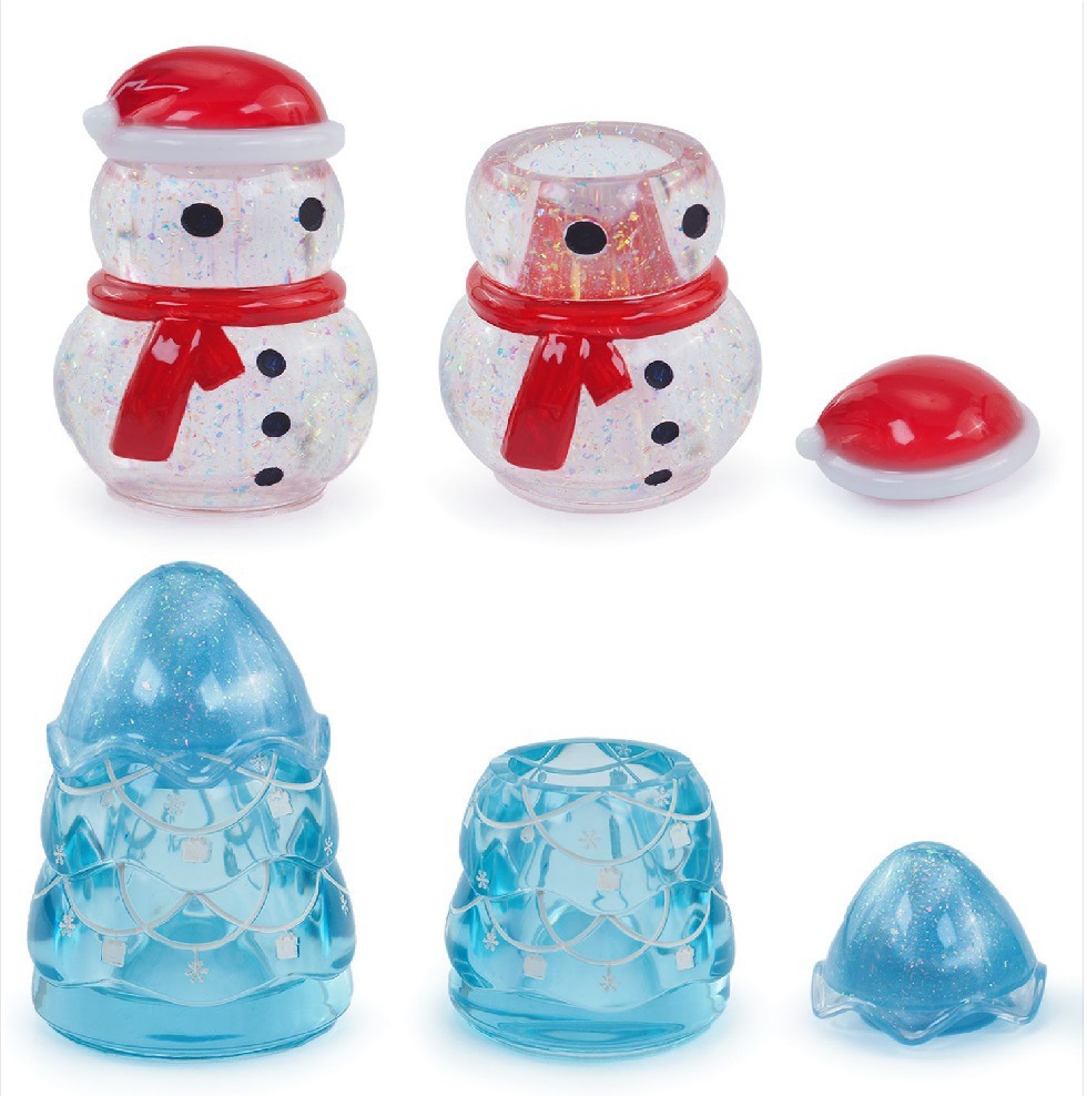 エポキシ樹脂のクリスマス収納ジャー,型,雪だるま,クリスマス - Candle Making Jars のレビューと価格