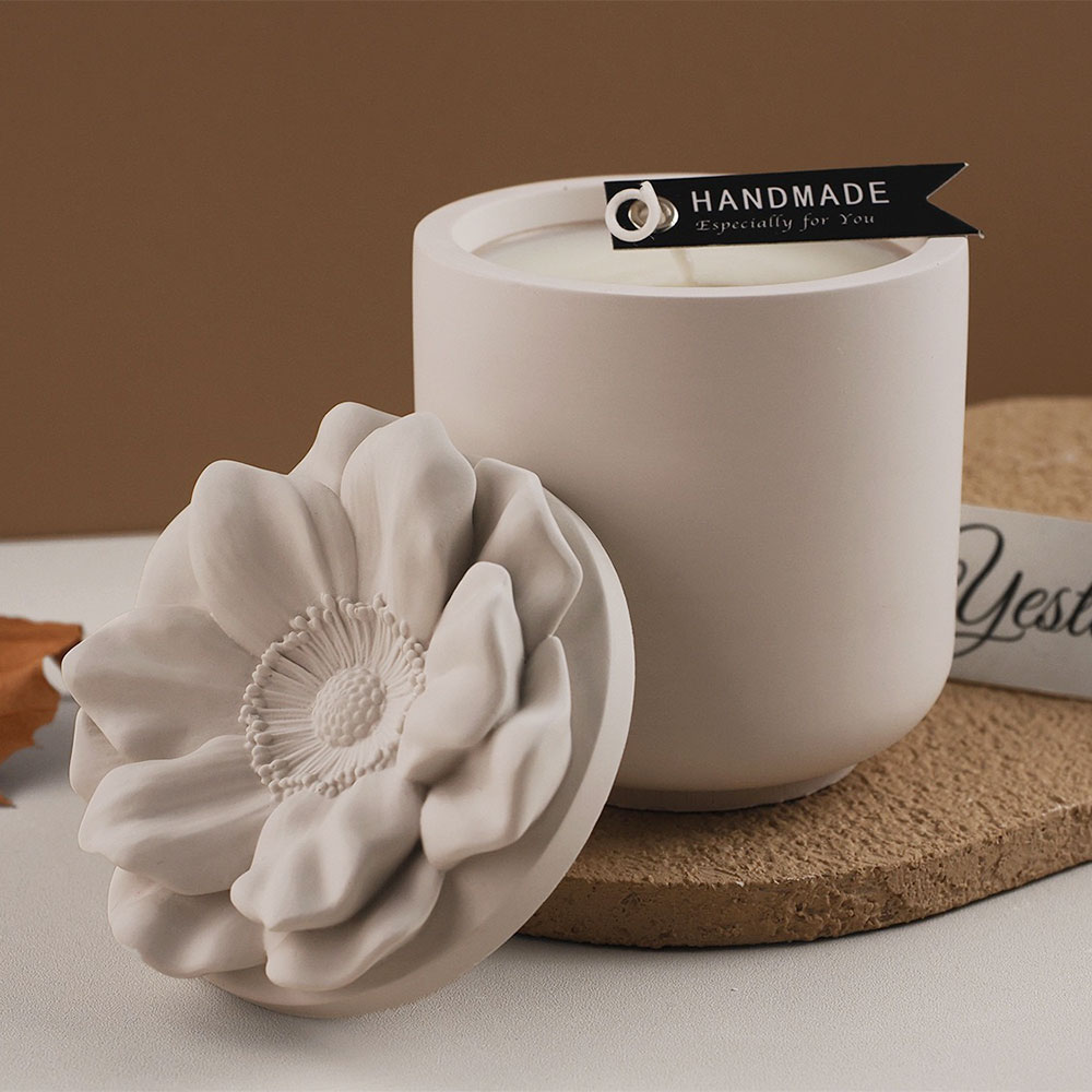 ひまわり収納ボックスシリコンモールドDIY蓋付きキャンドルジ - Candle Making Jars のレビューと価格