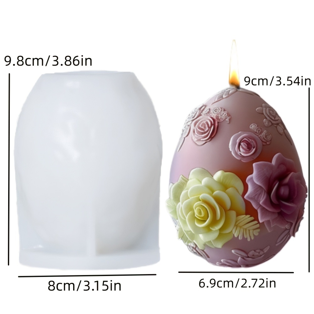 エンボスフラワー卵型 再利用可能な DIY クラフト型 イー - Candle Making Bath のレビューと価格