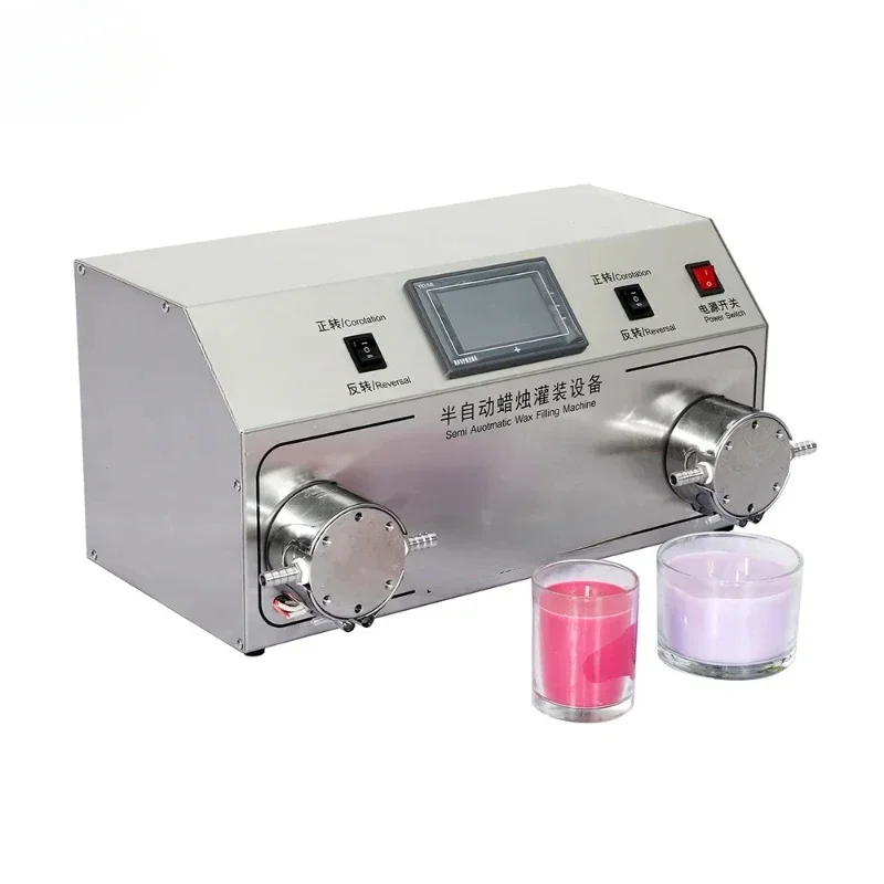 自動キャンドルダブルノズルポンプ液体ボトル酢充填機注ぎ込みワ - Candle Making Machine Price のレビューと価格