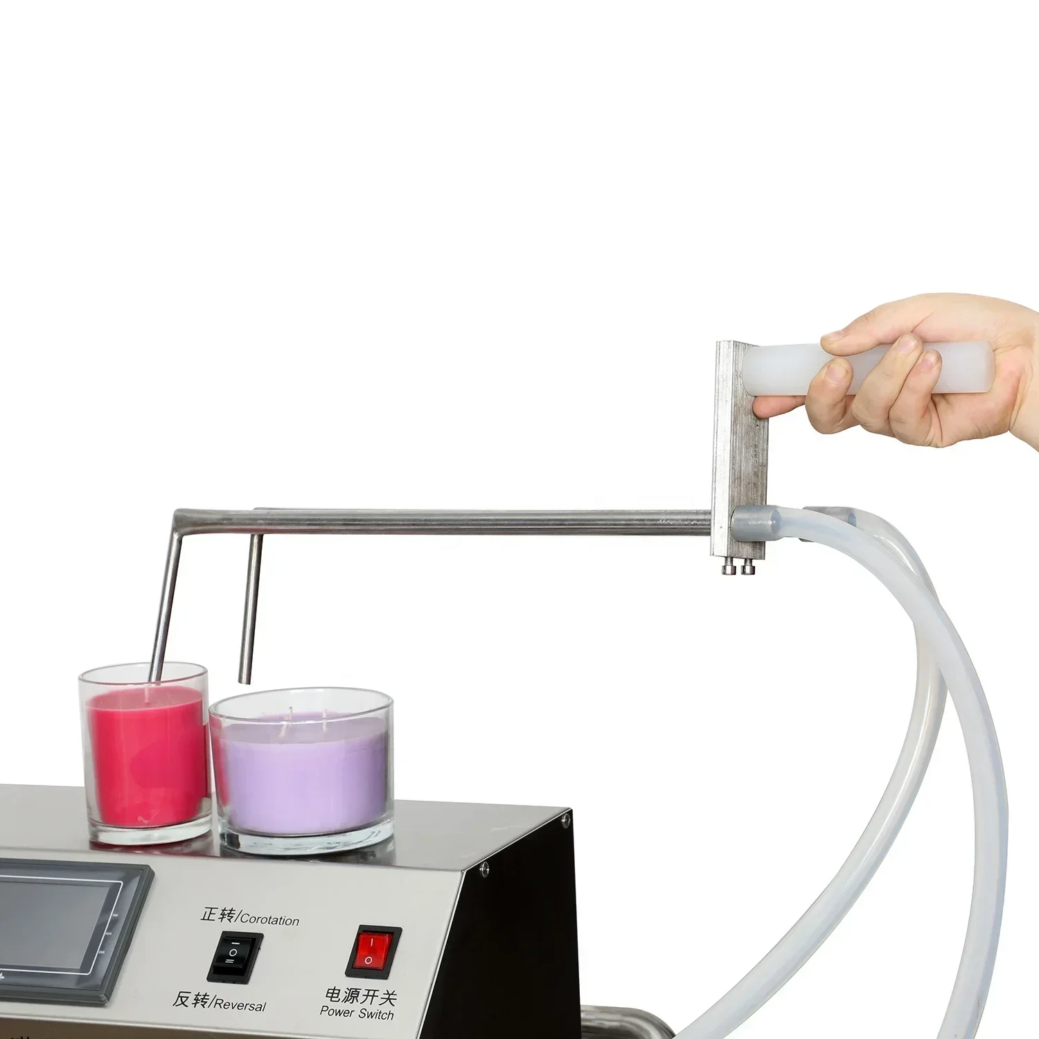自動キャンドルダブルノズルポンプ液体ボトル酢充填機注ぎ込みワ - Candle Making Machine Price のレビューと価格