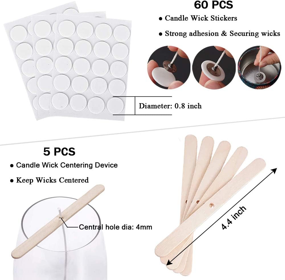 DIYキャンドル作り用品 コットン芯 金属製芯立て 木製ホル - Adhesive Dot Wick のレビューと価格