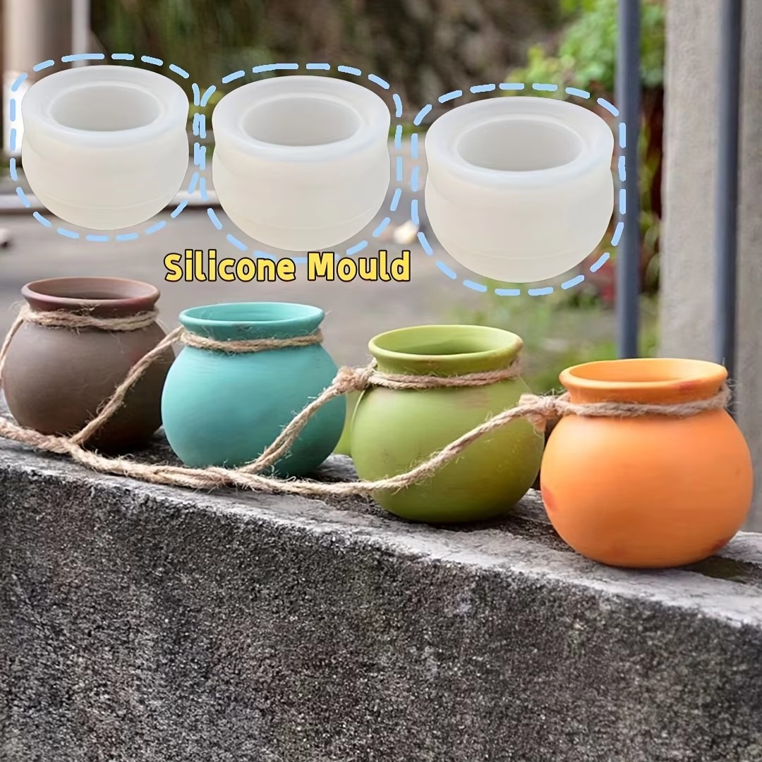 シリコンフラワーポット型、樹脂型、エポキシ型、香り付きキャン - Candle Making Jars のレビューと価格