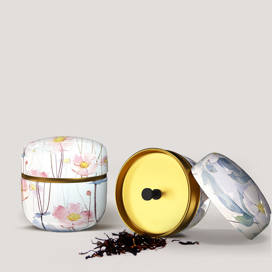 茶容器キャンドル缶ティーボックスキャンディスナック小さな丸い - Candle Making Jars のレビューと価格