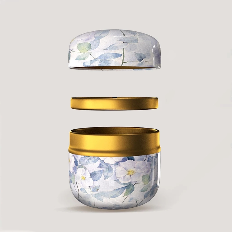 茶容器キャンドル缶ティーボックスキャンディスナック小さな丸い - Candle Making Jars のレビューと価格