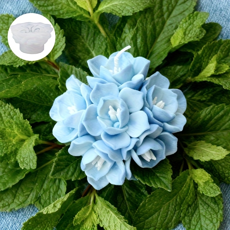 1つのアジサイの花型シリコンモールド、キャンドル、石鹸、樹脂 - Candle Making Tools のレビューと価格