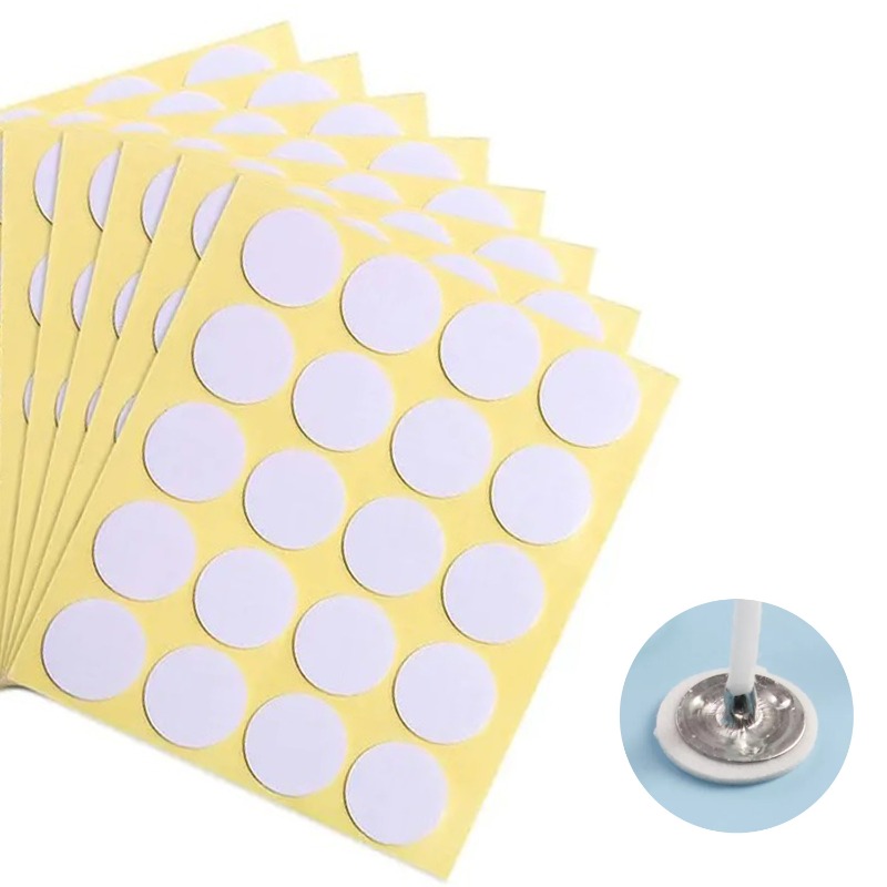 耐熱性フォーム両面テープ、キャンドル芯用強力粘着丸型ドットス - Adhesive Dot Wick のレビューと価格
