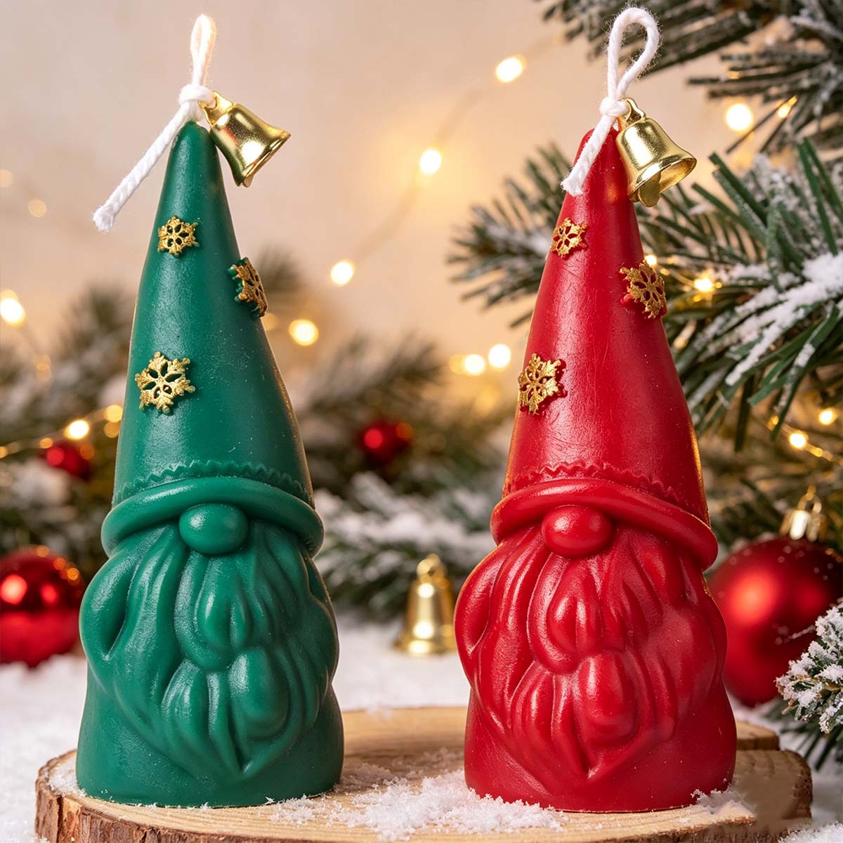 クリスマスオーナメントシリコーンキャンドルモールド DIY  - Xmas Candle Making のレビューと価格