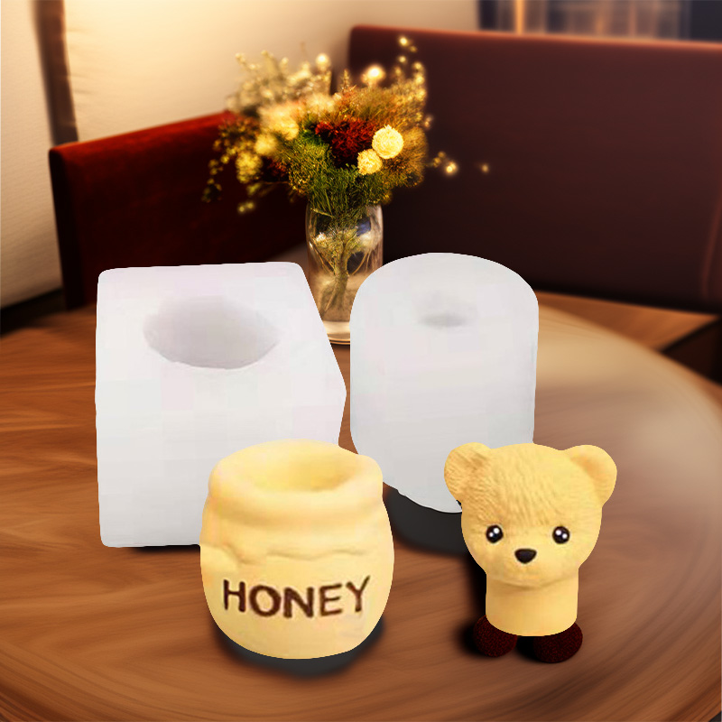 1個、テディベアアロマセラピーキャンドル、愚かなクマ型、手作 - Candle Making Jars のレビューと価格