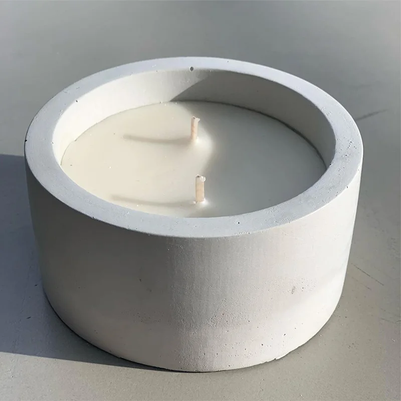 3 サイズラウンドセメントコンクリート金型キャンドルカップホ - Candle Making Jars のレビューと価格