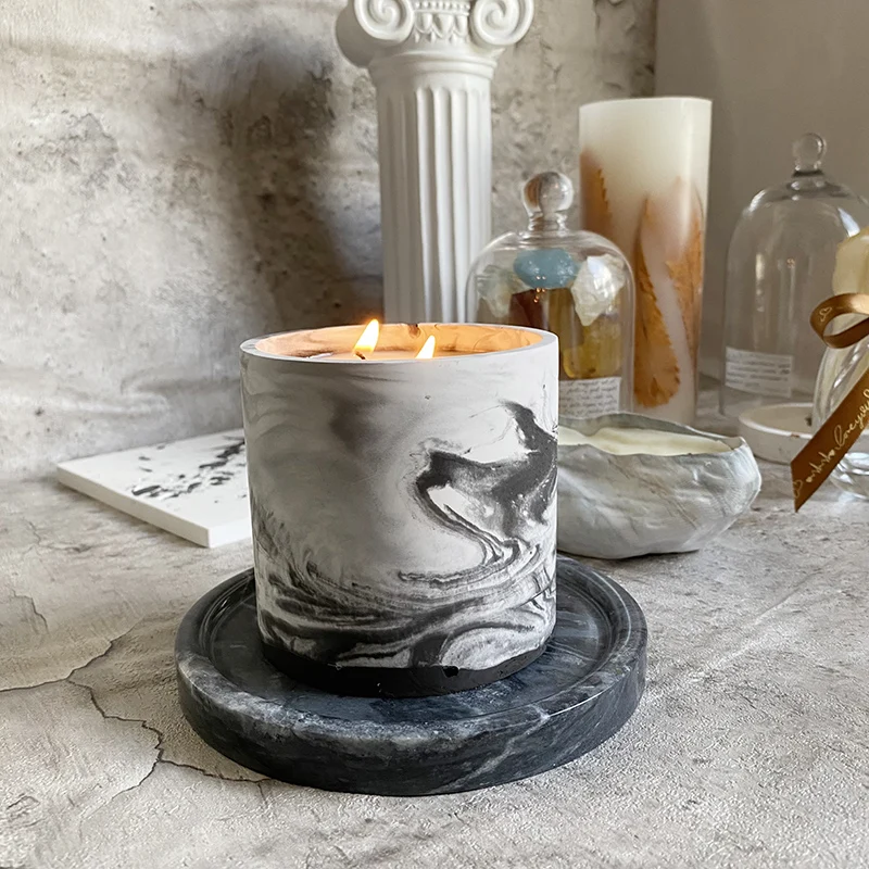 3 サイズラウンドセメントコンクリート金型キャンドルカップホ - Candle Making Jars のレビューと価格