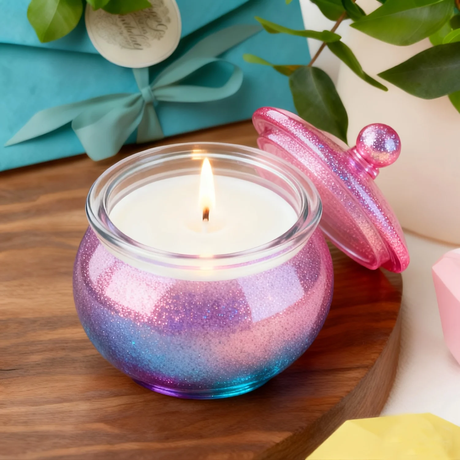 蓋付きの丸い樹脂製缶型1セット、DIYジュエリー収納ボックス - Candle Making Jars のレビューと価格