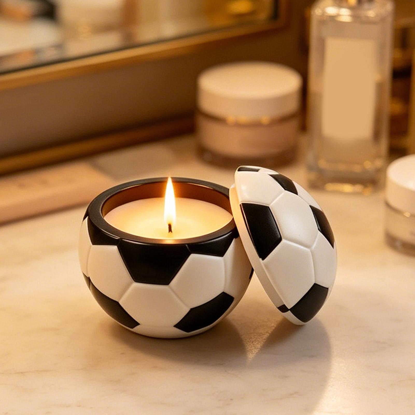 サッカーシリコンモールド 3D 再利用可能なサッカージャーモ - Candle Making Jars のレビューと価格