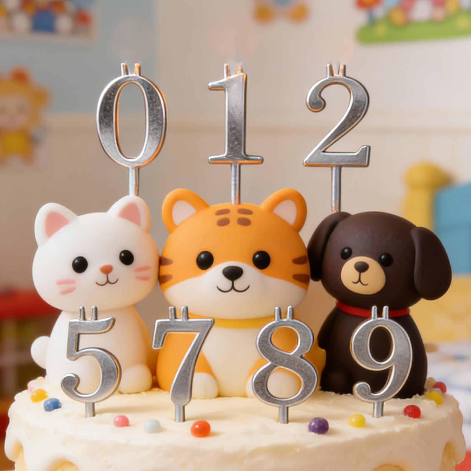10個入り 0-9 数字ケーキトッパー メタルナンバーキャン - Candle Making Tools のレビューと価格